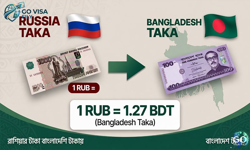 রাশিয়া ১ টাকা বাংলাদেশের কত টাকা