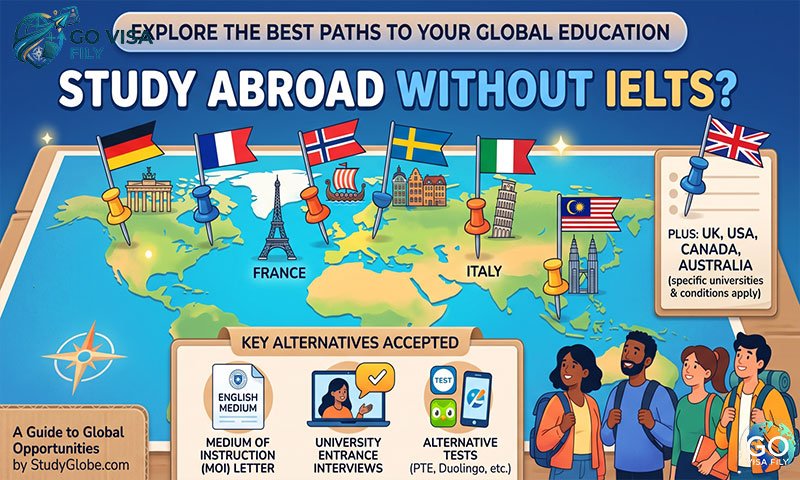 IELTS ছাড়া বিদেশে পড়াশোনা করা যায় কোন দেশে