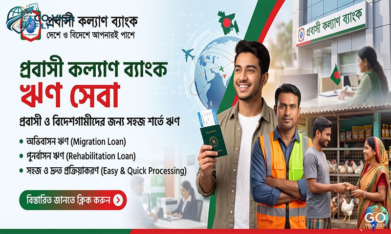 প্রবাসী কল্যাণ ব্যাংক লোন নেওয়ার নিয়ম