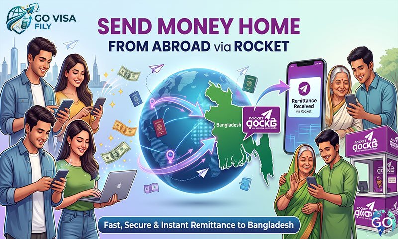 বিদেশ থেকে রকেটে টাকা পাঠানোর নিয়ম